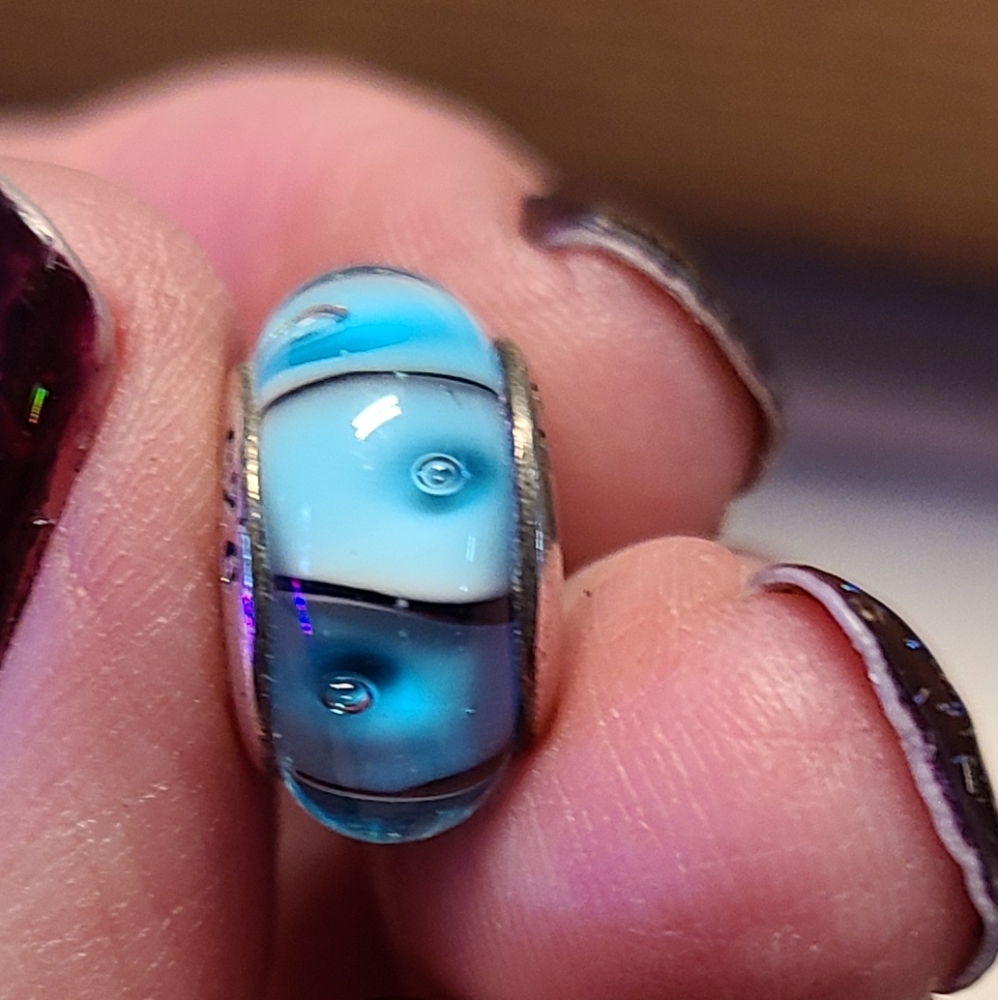Blue bracelet charm